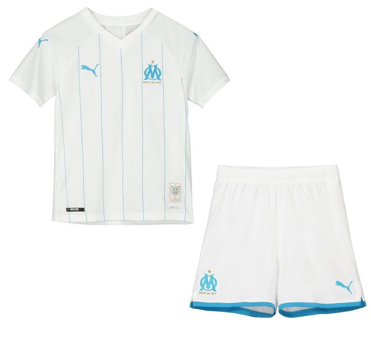 Kit infantil oficial Puma Olympique de Marseille 2019 2020 I jogador 